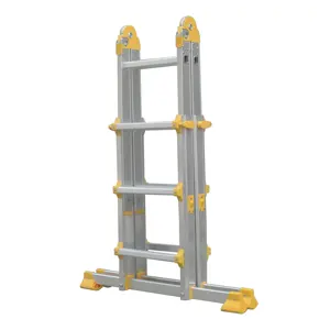 Escalera plegable multiusos de aluminio perfecta con bisagras en escalera de gran oferta con macroarticulación