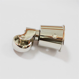 Furniture Metal Caster Zinc Alloy White Nickel Adjustable Hollow Kingpin Plain Bearing American Classic Style - Product Image 2