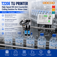 Imprimante jet d'encre thermique en ligne DOCOD OEM/ODM T220E-1 TIJ à tête unique pour le marquage de dates industrielles sur bouteilles et sacs en plastique