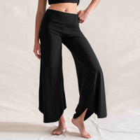 Maßgefertigte Weite Leggings mit Hoher Taille Yoga-Hosen aus Bambus-Viskose Lockere Trainingshosen Weiche Damen-Leggings