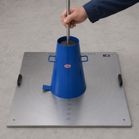 Kit portable d'essai de compactage du béton avec plaque d'extension en acier inoxydable pour tests sur site