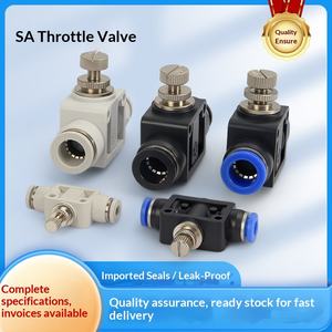 Пневматический соединитель для газовых труб LSA4, дроссельный клапан для трубопроводов HVFF, ограничитель тока, 8-ступенчатая регулировка, 12-ступенчатый регулятор расхода, 10 - Product Image 3