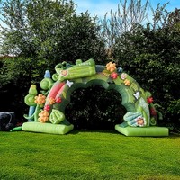 Arche de jardinage gonflable en vente chaude, arche de fleurs de mariage pour la décoration