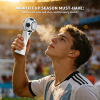 Ventilateur portable intelligent pour le football, à turbine, avec commande tactile, mini-ventilateur portatif haute vitesse à clipser autour du cou, vente en gros