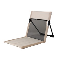 Chaise de camping pliable avec dossier rembourré, chaise de plage d'extérieur, chaise de pelouse ergonomique rembourrée portable pour pique-nique, balcon