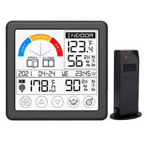 Fanju — hygromètre numérique sans fil, avec prévision météo et <span class=keywords><strong>baromètre</strong></span>, pour l'<span class=keywords><strong>intérieur</strong></span> et l'extérieur - Product Image 1