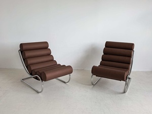 Poltrona RUNXI in Stile Americano Retrò a Righe, Design a Strisce Zebrate, Semplice Sedia da Salotto per Piccoli Spazi - Product Image 3