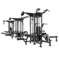 Máquina de Gimnasio Brtw, Equipo de Fitness, Sistema de Entrenamiento con Cables Cruzados de 12 Estaciones Multifuncionales, Equipo Deportivo