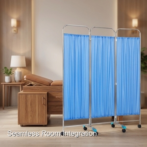 Paravent médical pliable pour hôpital, fabriqué par Keling Medical, facile à transporter - Product Image 3