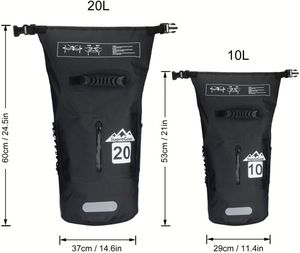 Bolsa Seca Inflable de PVC de 30l, Personalizada al por Mayor, Impermeable, para Actividades como Surf, Escalada, Mochila Casual de Moda - Product Image 5