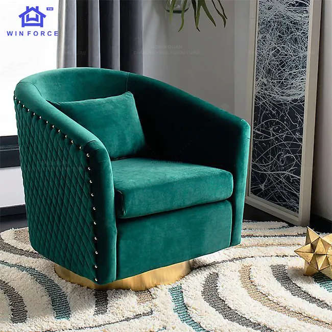 Canapé en tissu velours simple moderne, fauteuil de loisirs pour salon, vente directe d'<span class=keywords><strong>usine</strong></span>