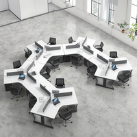 Bureau en bois en forme de L unique simple à 120 degrés bureau modulaire commis poste de travail personnel à domicile bureau