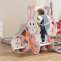 Ensemble de toboggan et de balançoire pour tout-petits, toboggan pour enfants avec panier de basket-ball, fosse à balles, aire de jeux intérieure et extérieure pour tout-petits