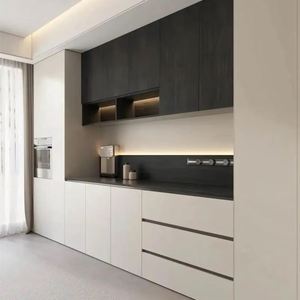 Modern Nordic Accent Sideboard Living/Dining Room Wine <b>Cabinet</b> with Glass Display Bar <b>Wooden</b> <b>Storage</b> <b>Cabinet</b> for Home Decor - Product Image 1