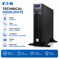 Untuk UPS Online Rack Mount Fase Tunggal 3KVA/2700W DX RT 3K, Peralatan Server Ruang Komputer, Stabilisasi, Memperpanjang Masa Pakai Baterai