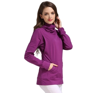 Otoño Invierno Casual cálido suéteres de <span class=keywords><strong>lactancia</strong></span> suelta <span class=keywords><strong>ropa</strong></span> de maternidad Tops <span class=keywords><strong>lactancia</strong></span> enfermería Sudadera con capucha de algodón para embarazadas - Product Image 3