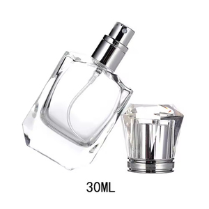 Wholesale 30ml Glass Empty Perfume <b>Spray</b> Bottle <b>Silver</b> Pump Empty Square Glass Perfume Bottle - Product Image 2