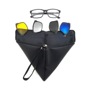 新款时尚设计品质光学眼镜框架TAC镜片偏光夹在太阳镜上