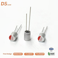 Kapasitor Arus Ripple Tinggi 35V 100uF 6.3X8Mm Polimer Padat Bebas Perawatan untuk Modul Papan Sirkuit Filter Daya
