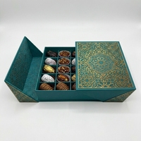 Boîte cadeau de luxe en carton rigide personnalisée pour chocolats et bonbons, impression double porte, vente en gros d'usine pour aliments
