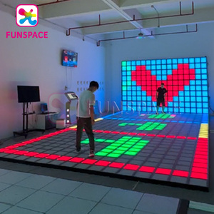 Funspace Indoor Multiplayer <span class=keywords><strong>Escape</strong></span> Challenge Adventure <span class=keywords><strong>Room</strong></span> Jump Mega Relay Pixel Grids Juego interactivo Led Floor - Product Image 4