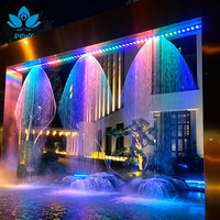 Cortina de Agua Digital Programable, Fuente de Agua con Gráficos, Cortina de Gotas de Agua para Decoración de Paisajes de Plazas Comerciales
