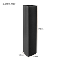 Sistema PA Altavoces de 4 pulgadas para exteriores Altavoz de columna de música de lujo de alta calidad de 80 vatios 4Ω para sistema de sonido escolar