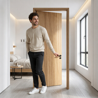 Acheter Porte Coupe-feu Extérieure Commerciale pour Hôtels et Hôpitaux, Porte Coupe-feu en Bois Massif et Cadre en Gros