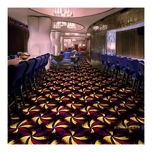 Colorful Printed Kasino Karpet untuk Hotel Bintang 5