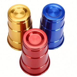 Tasses à boissons froides en aluminium avec logo personnalisé Tasses à bière pour les fêtes de bar Tasses en aluminium à bord roulé Tasses en aluminium réutilisables de qualité alimentaire vente en gros - Product Image 3