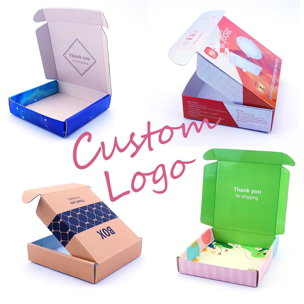 Gratis Ontwerp Zwart Paars Luxe Custom Logo Huidverzorging Verpakking Mailer Doos Met Gegolfde Insert Beauty Set Papier Verzending Doos