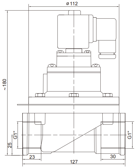DMF-T-25S 1'' BFEC Right Angle Solenoid Pulse Jet Valve For Dust Collector