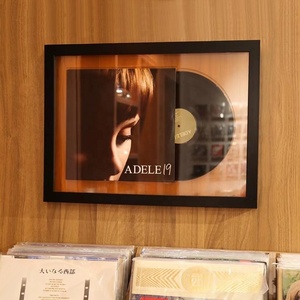 Customized High Quality Simplicity Wooden Black Vinyl Record <strong>CD</strong> Display <strong>Frame</strong> for Collection - Product Image 3
