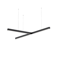 Nouvelle arrivée, lumière linéaire LED en aluminium, 120 cm, 150 cm, 3000 K/4000 K/5000 K sélectionnable, UGR<19, CRI90, lumière linéaire LED de bureau