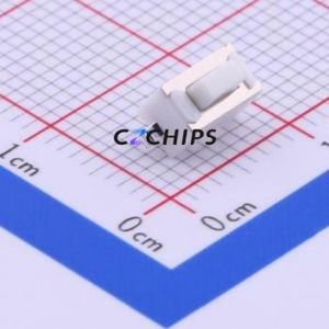 1TS002C-2400-5000-CT Tactile Switch SMD,6x3.5mm Switch Single Pole Single Throw Rectangle Button 2.4N Vertical Mount - Product Image 1