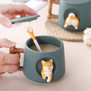 Nuove Idee Prodotto 2026 Casa e Cucina <span class=keywords><strong>Tazza</strong></span> <span class=keywords><strong>da</strong></span> Caffè a Forma di <span class=keywords><strong>Cane</strong></span> <span class=keywords><strong>Tazza</strong></span> <span class=keywords><strong>da</strong></span> Tè 420ml in Ceramica con Coperchio e Cucchiaio - Product Image 6