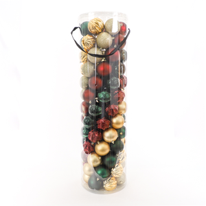 Bolas Colgantes para Árbol de Navidad Rojas y Doradas, Weihnachtskugeln, Palline Di Natale, Juego de Bolas de Navidad de Plástico Irrompible para Decoración - Product Image 6