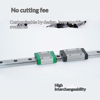 Rail de guidage linéaire miniature MGN15H élargi, glissière en acier inoxydable 440C de haute précision