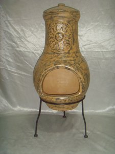 屋外テラコッタ暖炉カスタマイズ粘土チメネア100% 手作りガーデンファイヤーピット中国オリジナル工場 - Product Image 2