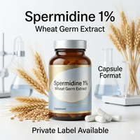 Spermidine Naturelle 1% Extrait de Germe de Blé en Poudre – Complément Santé pour l'Âge, l'Autophagie et la Longévité – Ingrédient OEM ODM – Fabricant