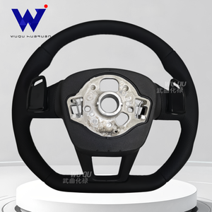 Volante de Cuero Nappa Personalizado Compatible con <span class=keywords><strong>Audi</strong></span> A3 A4 A5 A6L TT A7L A8 Q5 Q7 B9, Modificación Interior del Volante - Product Image 2