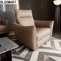 Sillón Reclinable Eléctrico Moderno de Lujo para Sala de Estar, Sofá Individual para Espacios Pequeños, Sillón Reclinable para Dormir y Relajarse