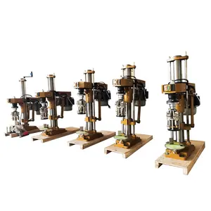 glass bottle semi-automatic ROPP aluminum caps capping sealing machine