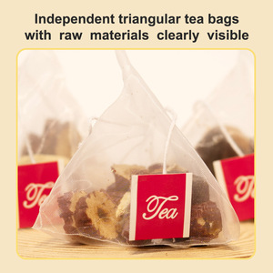Thé vert certifié ISO au gingembre et au jujube pour le bien-être utérin, thé aux fleurs fraîchement infusé en boîte, sachet de thé chaud pour le palais utérin, thé brut - Product Image 3