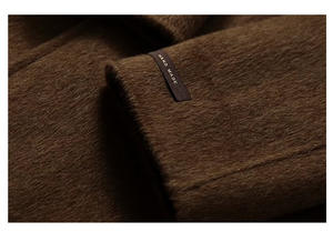 Cappotto di lana Double Faced in pile cucito a mano in lana da <span class=keywords><strong>donna</strong></span> inverno nuovo doppio petto lungo in lana australiana - Product Image 6