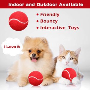 Custom logo High Elasticity <b>Dog</b> Tennis <b>Ball</b> Toy Colorful Easy Catching Pet Playing <b>Ball</b> <b>Dog</b> Chew and Chasing 2.5 Inch - Product Image 3