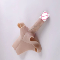 Sous-vêtements en silicone réalistes avec godemichet pour transgenres, travestis, pantalons d'extension de pénis réalistes, jouet pour adultes, direct usine