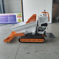 China Selbst laden der Mini Crawler Transporter Gummi ketten kipper 500kg 1000kg Mini Dumper