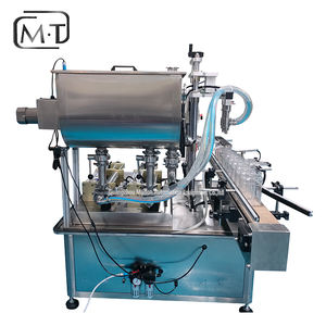 Auto dos boquillas trozo <span class=keywords><strong>sopa</strong></span> <span class=keywords><strong>de</strong></span> verduras relleno botella <span class=keywords><strong>de</strong></span> vidrio <span class=keywords><strong>de</strong></span> plástico tarro salsa <span class=keywords><strong>de</strong></span> Chile máquina <span class=keywords><strong>de</strong></span> llenado <span class=keywords><strong>de</strong></span> mermelada caliente con tanque agitador grande - Product Image 4