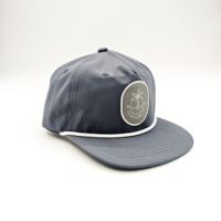 Casquette de sport unisexe non structurée à 5 panneaux en tissu Oxford Dobby à pois, avec logo personnalisé, visière plate, boucle en corde 256 et motif léopard